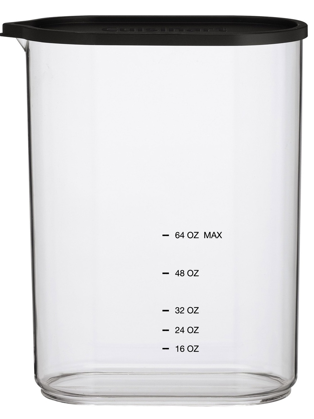 NEW Cuisinart Clear Plastic Food Storage Container with Grey Lid